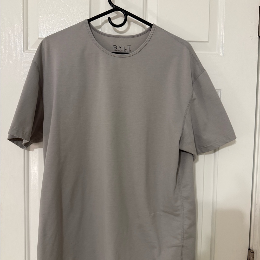 BYLT Basics Light Gray Short Sleeve Tee